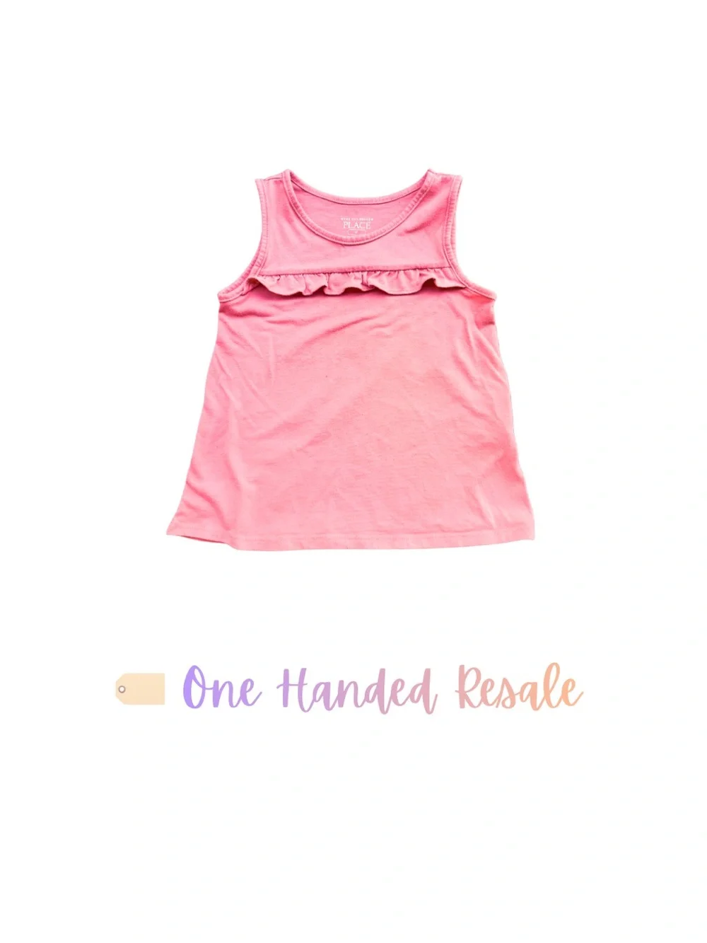 🎀 The Children's Place Pink Ruffle Tank Top 2T